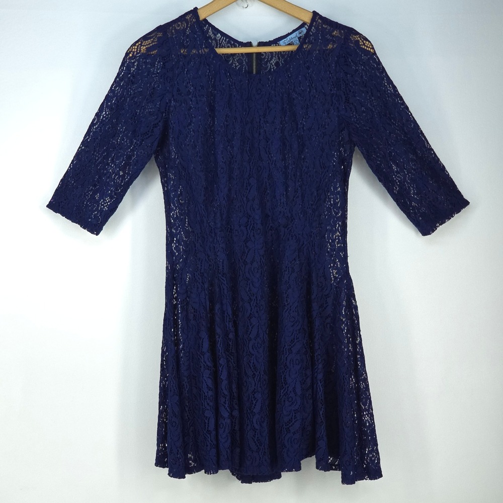 Fishbowl Fit & Flare Naked Lace Dress Womens XL‎ Fairy Coquette Summer Romance